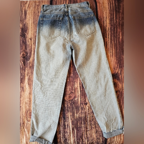 Pacsun Women's Size 25 Ultra High Rise Slim button fly Denim Jeans Distressed - Picture 2 of 8